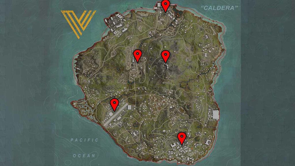 Best Drop Locations In Caldera Map Call Of Duty Warzone Pacific Pro Game Guides 