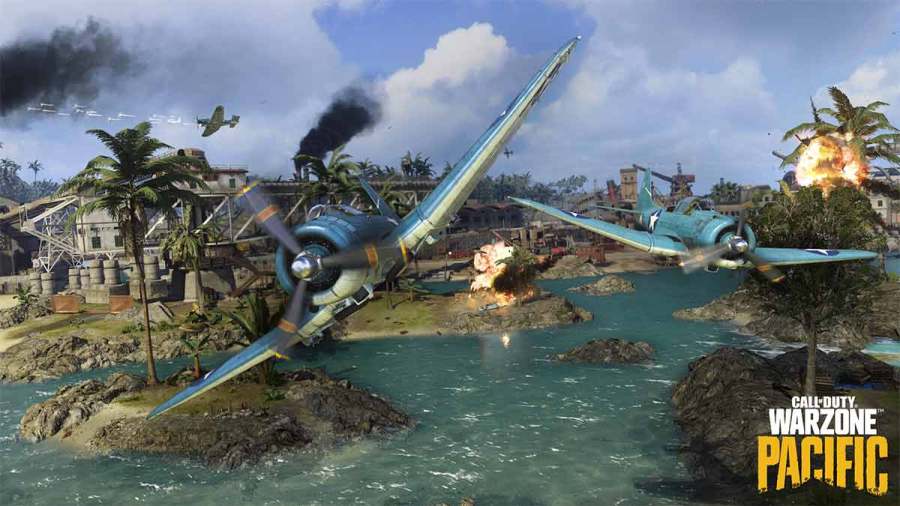 fighter plane in warzone pacific