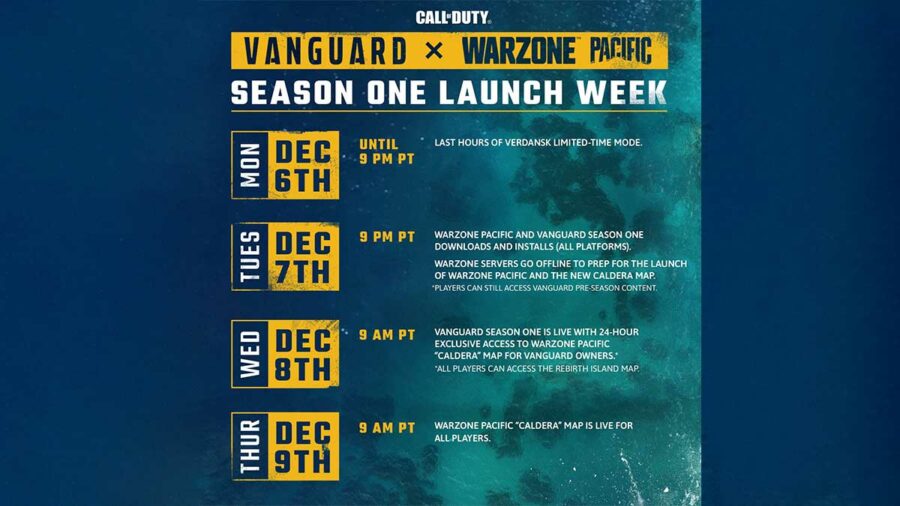 Call of Duty Warzone Pacific and Vanguard Season 1 Call of Duty Warzone Pacific and Vanguard Season 1