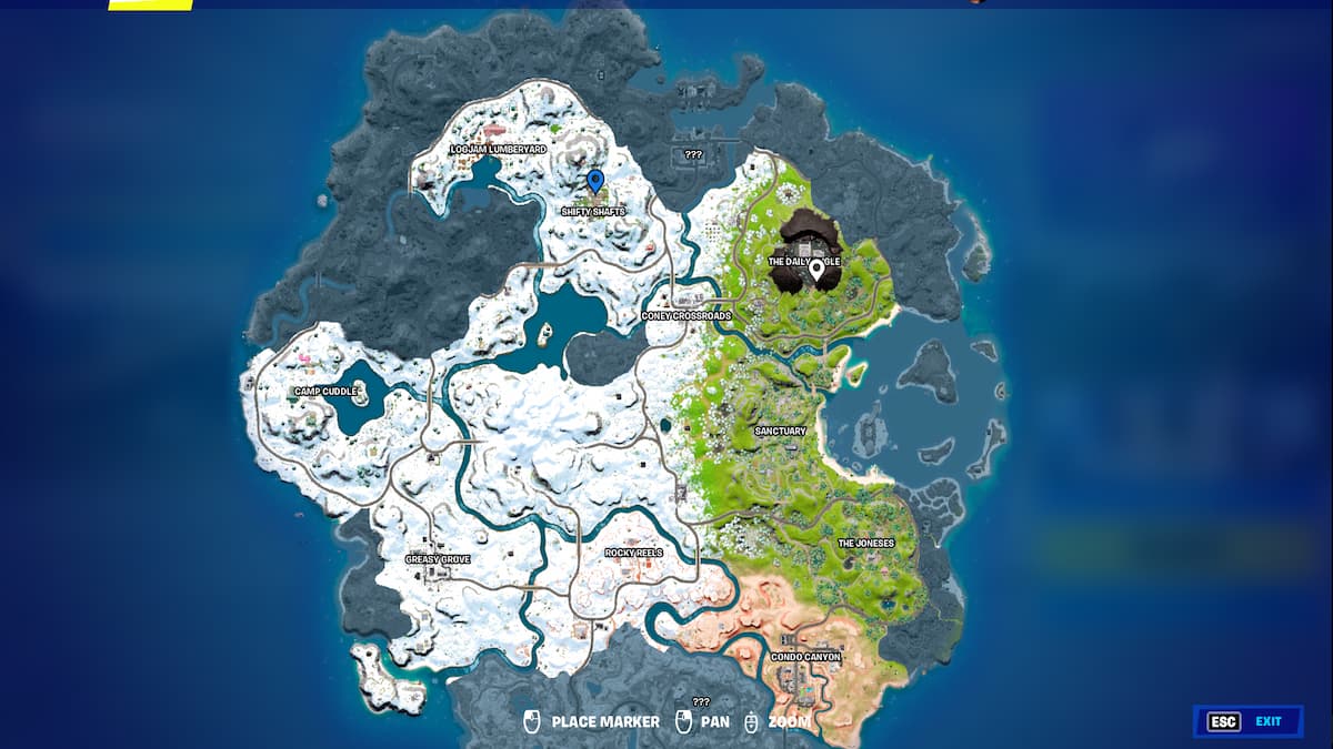Where is Shifty Shafts in Fortnite Chapter 3 Season 1? - Pro Game Guides