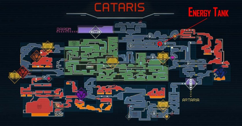 Metroid Dread Cataris map 