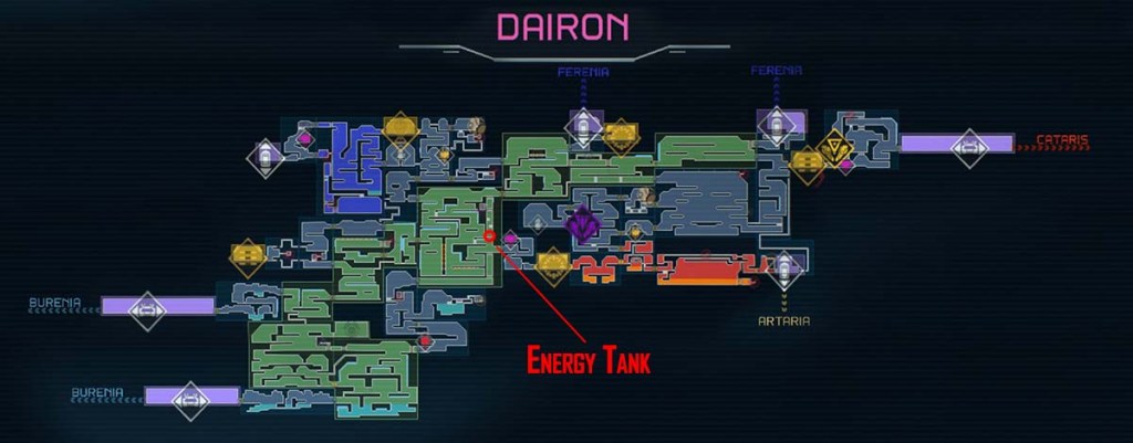 Metroid Dread Dairon map