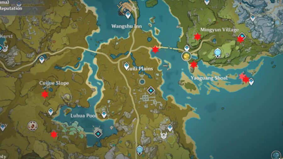 Genshin Impact: All Time Trial Locations - Gamerstail