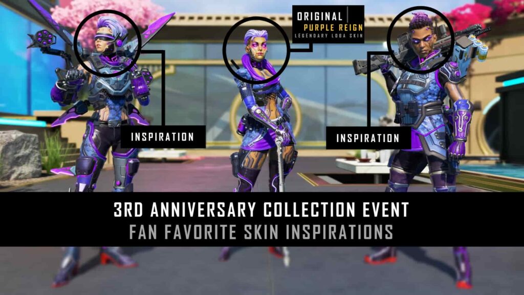 3rd Year Anniversary fan favorite skin inspirations