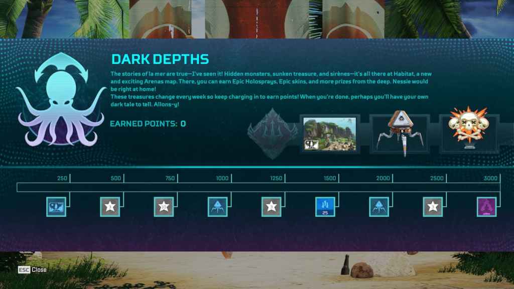 Dark Depths Prize Tracker Week 1