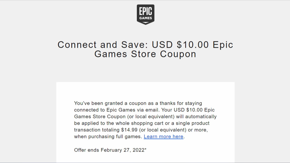 How to get a free 10 coupon for Epic Games Store Pro Game Guides