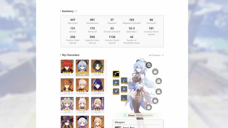 How to check your stats in Genshin Impact Pro Game Guides