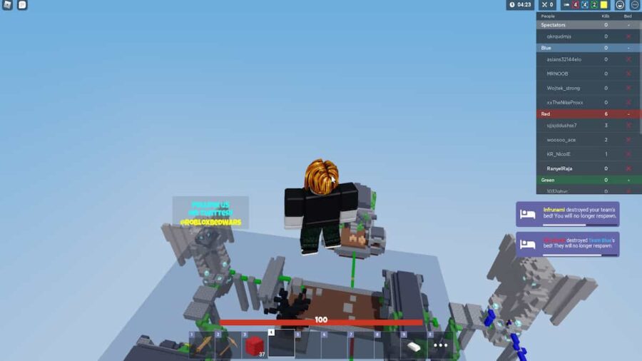 how to get out of spectator mode in roblox bedwars
