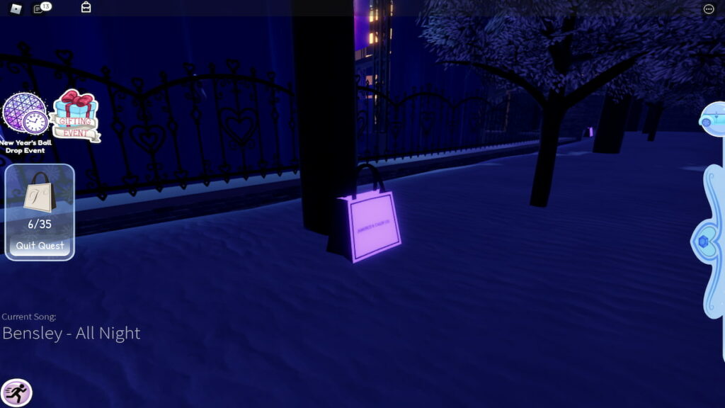Where are the shopping bags in Roblox Royale High? 2022 New Year’s