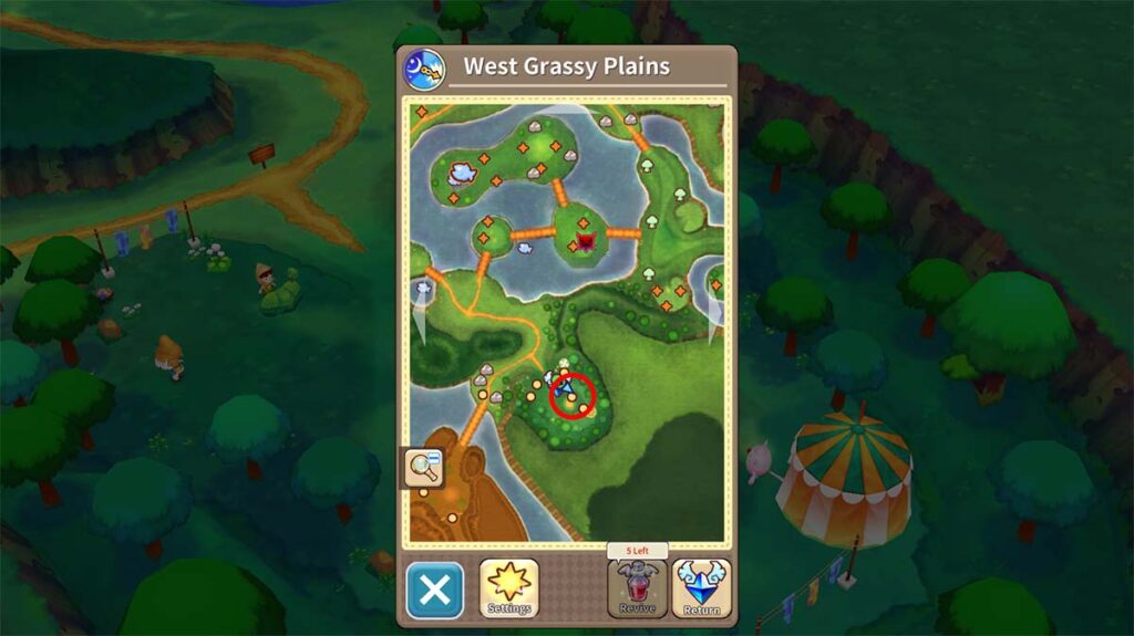 Fantasy Life Online West Grassy Plains Map