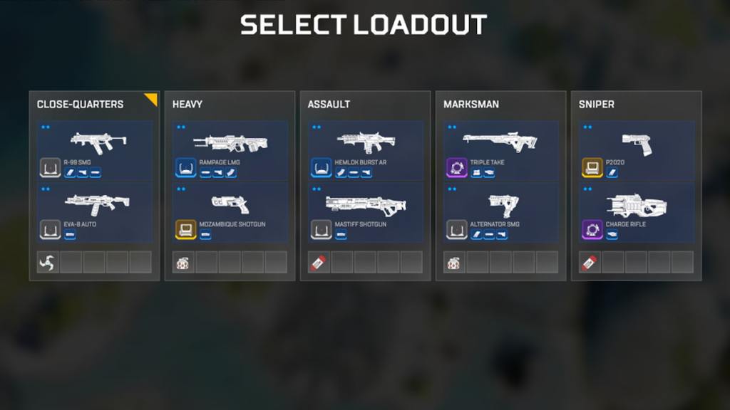 Control Loadout Selection