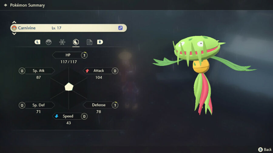 Best Nature for Carnivine in Pokémon Legends Arceus Pro Game Guides