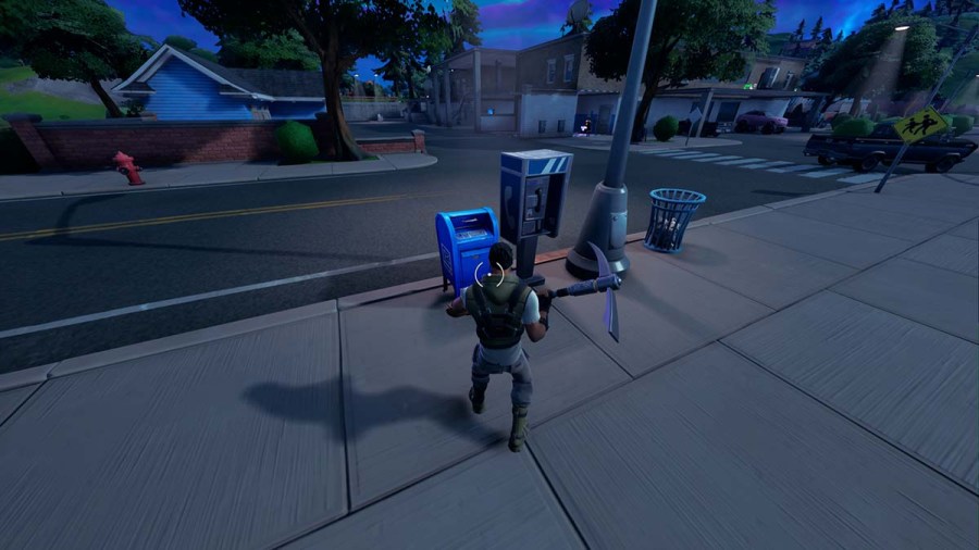 Where to destroy mailboxes at Sleepy Sound or Tilted Towers in Fortnite