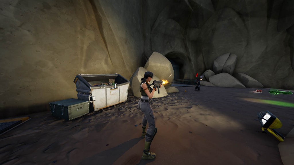 Receive your next objective in Covert Cavern location in Fortnite Chapter 3 Pro Game Guides
