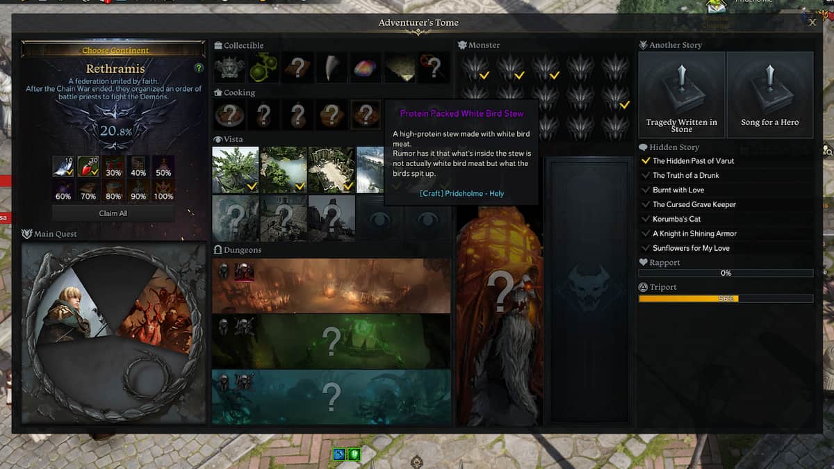 How to craft the Protein Packed White Bird Stew in Lost Ark? Pro Game