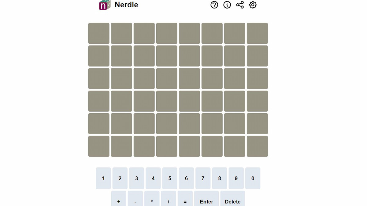Nerdle Math Game Rules  Game News Update 2023