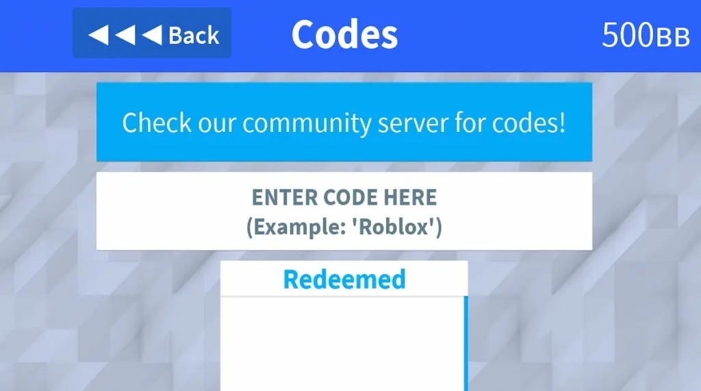 Redeem Code box for Robox Cards