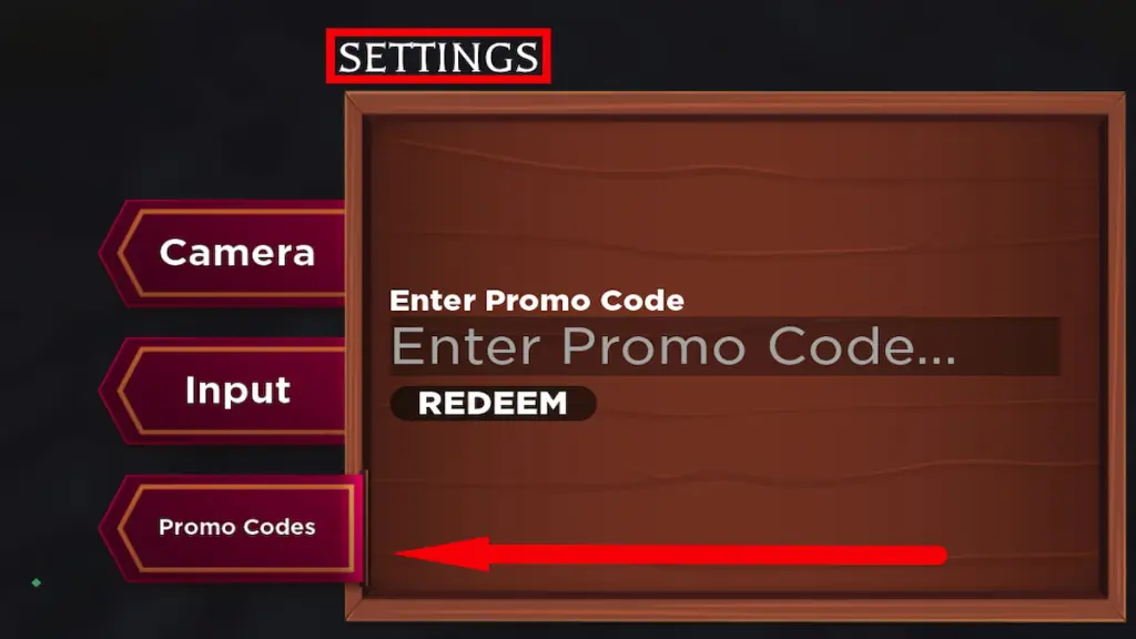 Text box to redeem codes for Roblox Pirates vs Ninjas