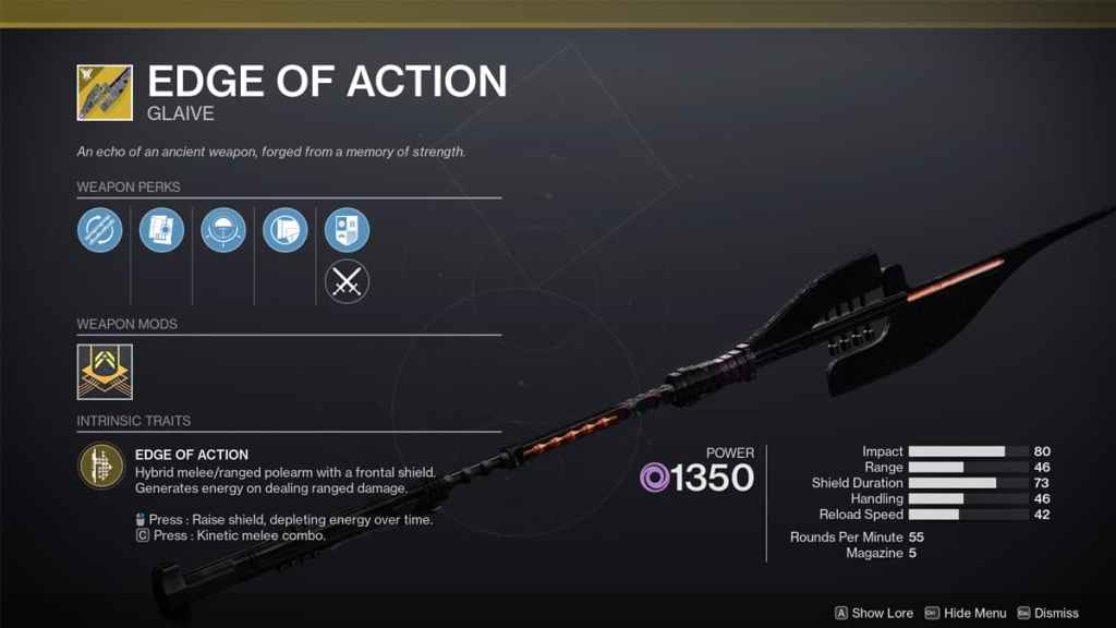 Destiny 2 All Exotic Glaive perks compared Pro Game Guides