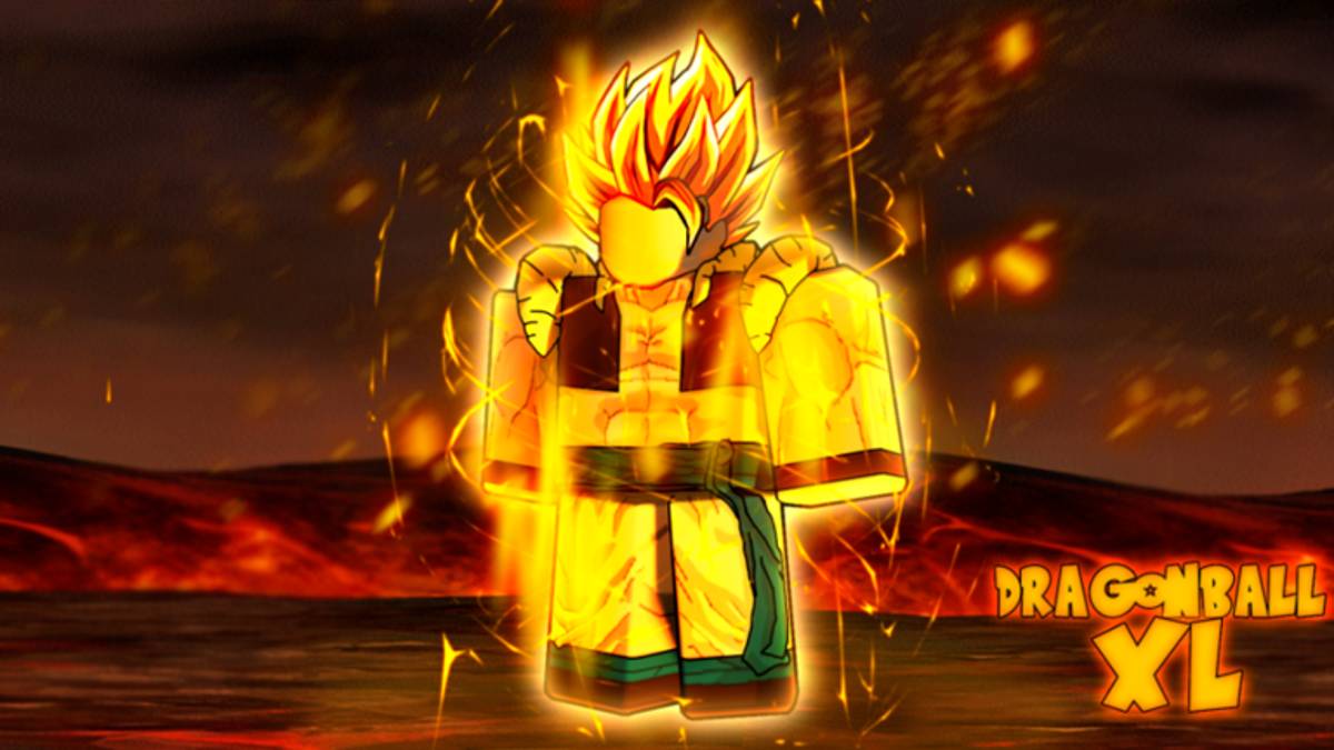 Roblox Dragon Ball XL character powered up