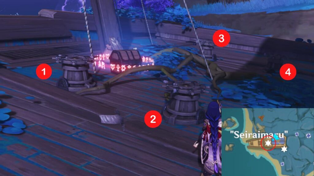 How to complete the "Seiraimaru" Boat Memory Tile puzzles in Genshin Impact Pro Game Guides