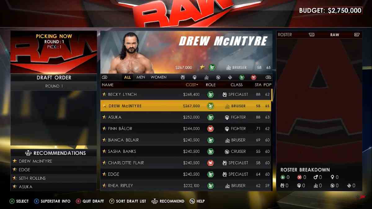 How Does The Mygm Draft Work In Wwe 2k22 Pro Game Guides