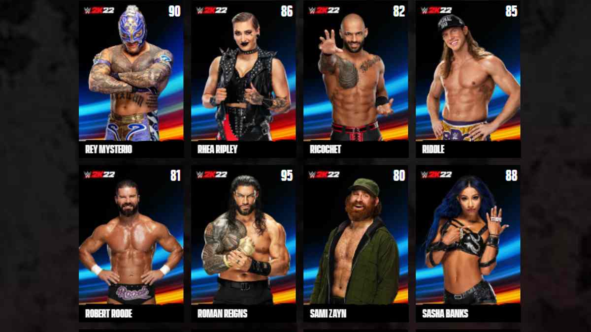 WWE 2K22: All Superstar Ratings - Pro Game Guides