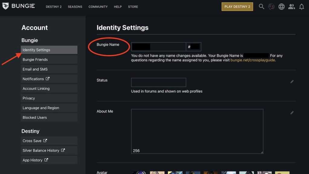 destiny 2 change bungie name
