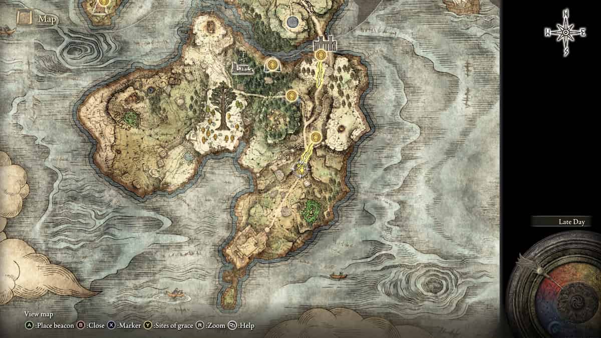 Where to find the Weeping Peninsula Map Fragment in Elden Ring Pro