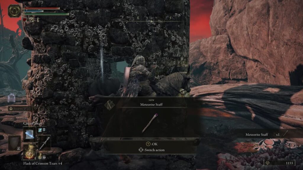Where to find the Meteorite Staff in the Elden Ring Thehiu