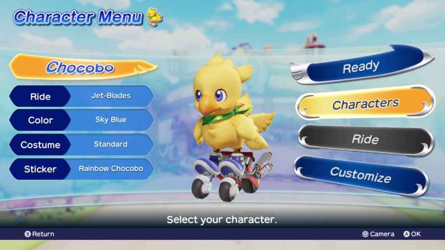 Chocobo GP Lite Character