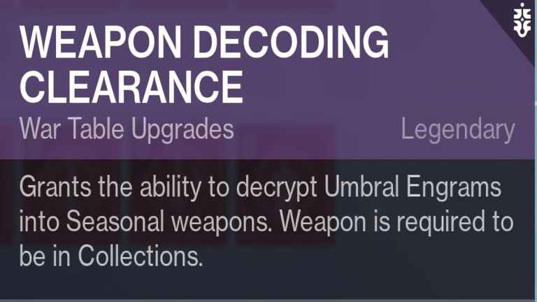 How to unlock Weapon Decoding in Destiny 2 - Pro Game Guides