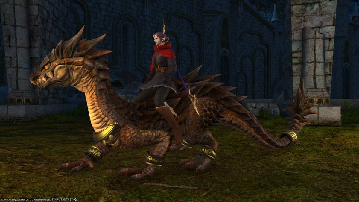 How to unlock the Cavalry Drake and Drake Horn in Final Fantasy XIV.