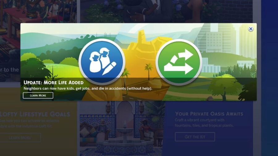 how to get the sims 4 game updates