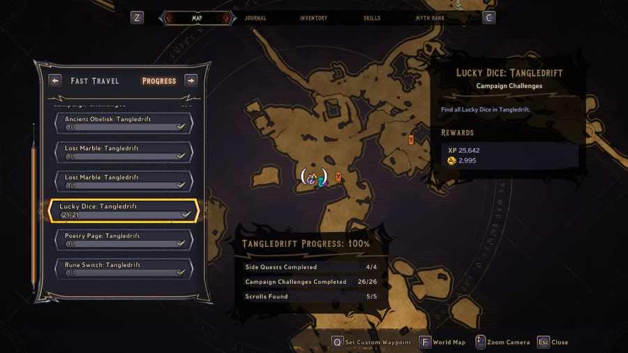 All Lucky Dice Locations in Tangledrift in Tiny Tina's Wonderlands