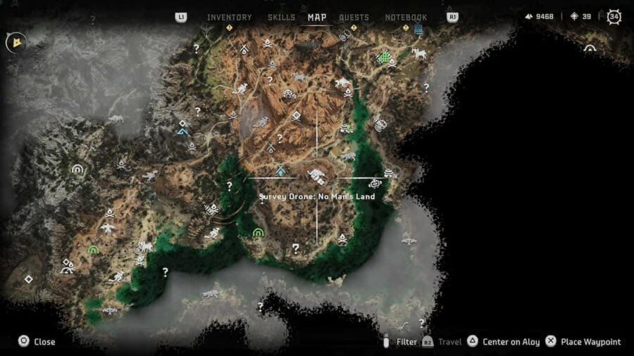 All survey aircraft locations in Horizon Forbidden West - Thehiu