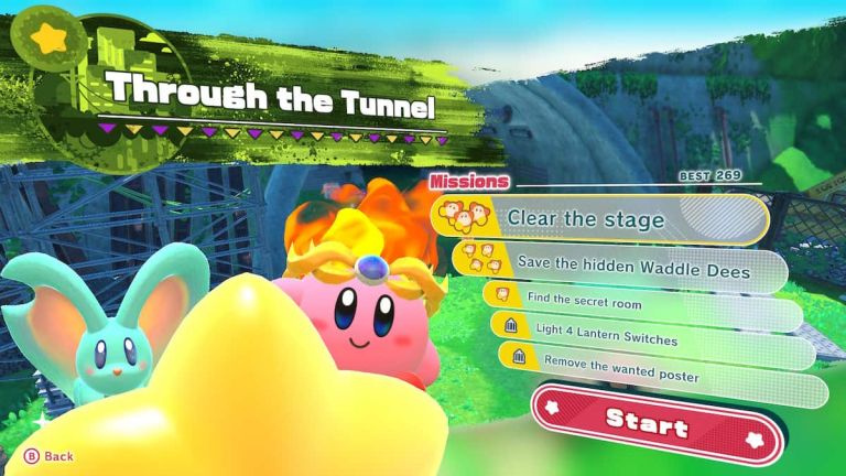 All Lantern locations in Through the Tunnel in Kirby and the Forgotten ...