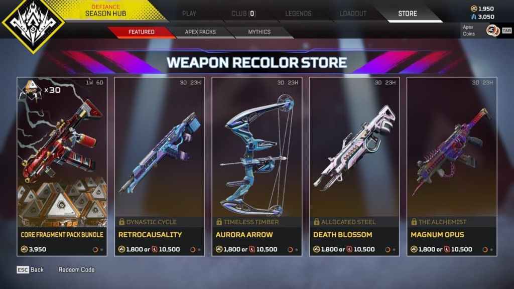 Weapon Recolor Store wave 1