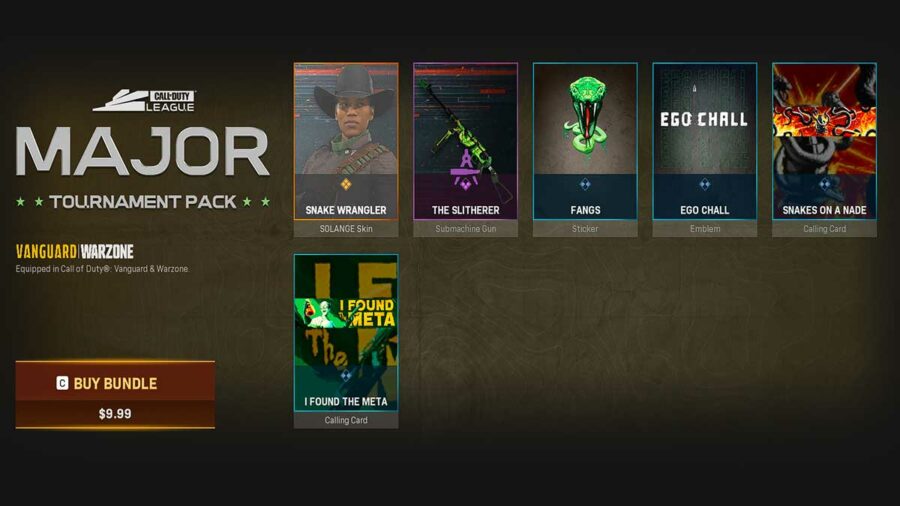 CDL 2022 major 1 tournament pack