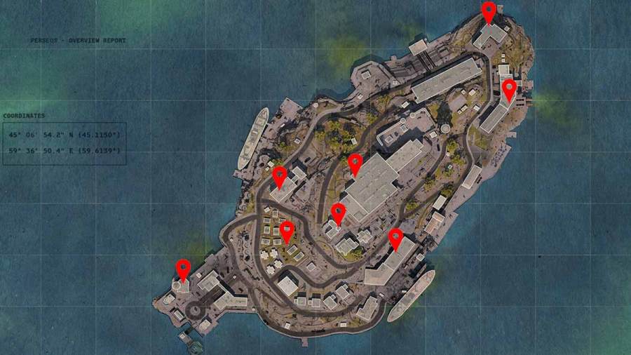 all communications tower locations on rebirth island