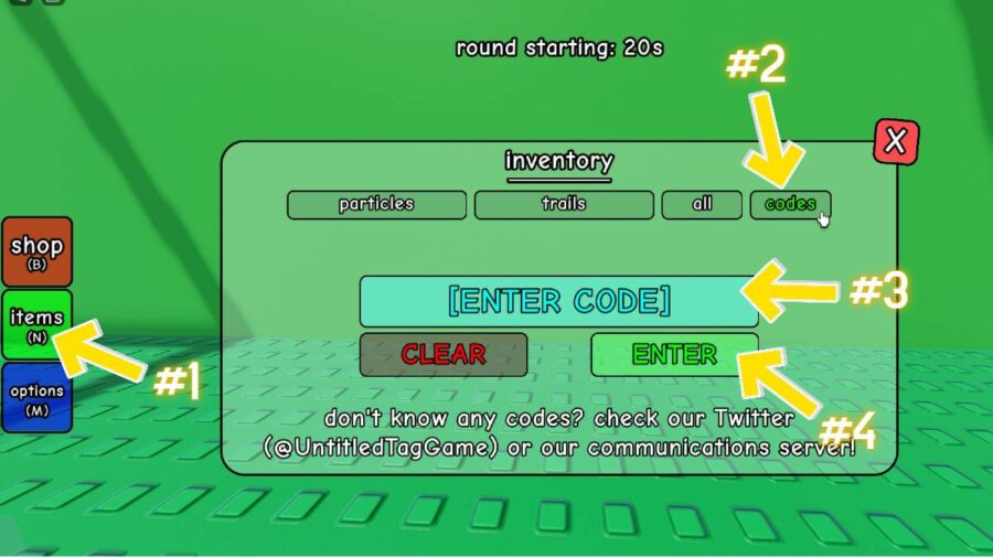 Roblox untitled tag game codes september 2022 pro game guides