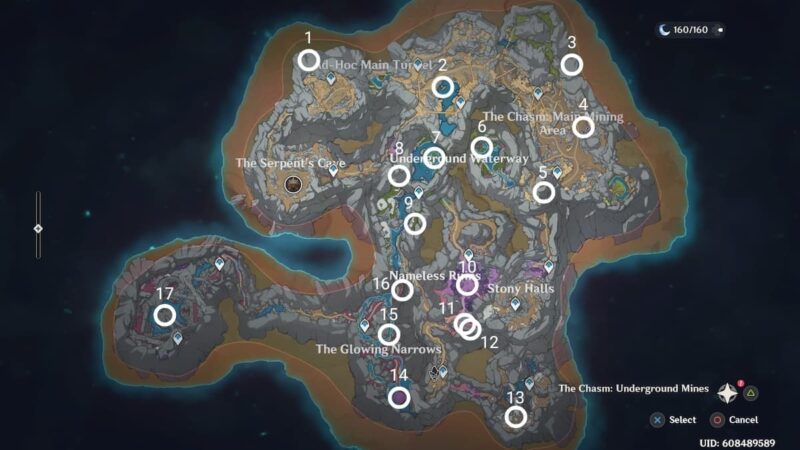 All locations of precious/luxury chests in The Chasm in Genshin Impact ...