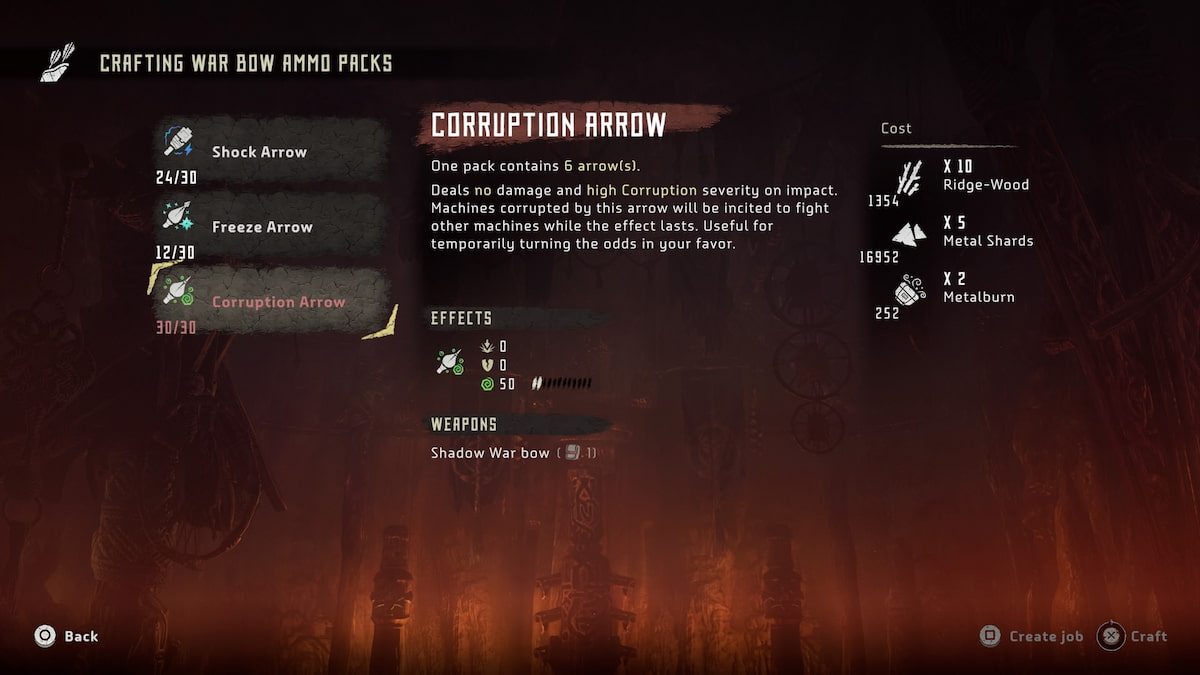 Where to find Corruption Arrows in Horizon Zero Dawn Pro Game Guides