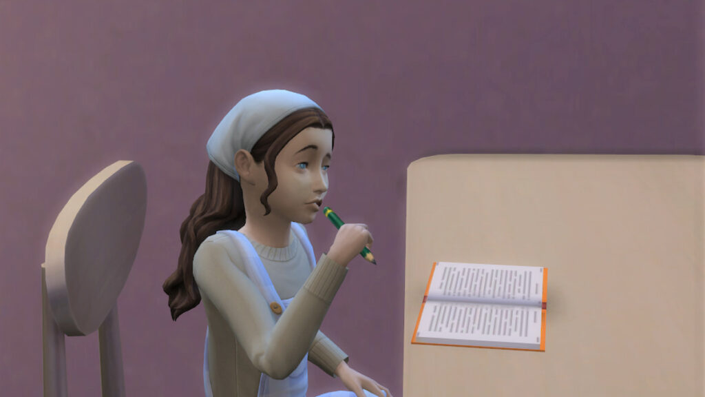 how to make your child do homework on sims 4