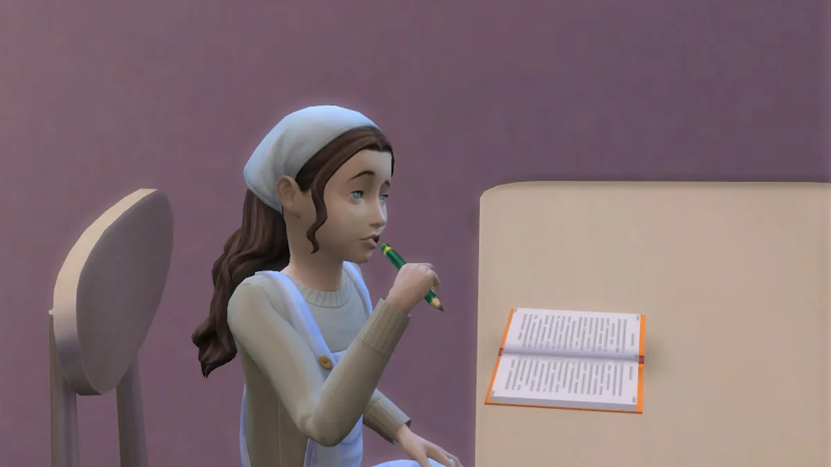 how do sims do homework sims 4