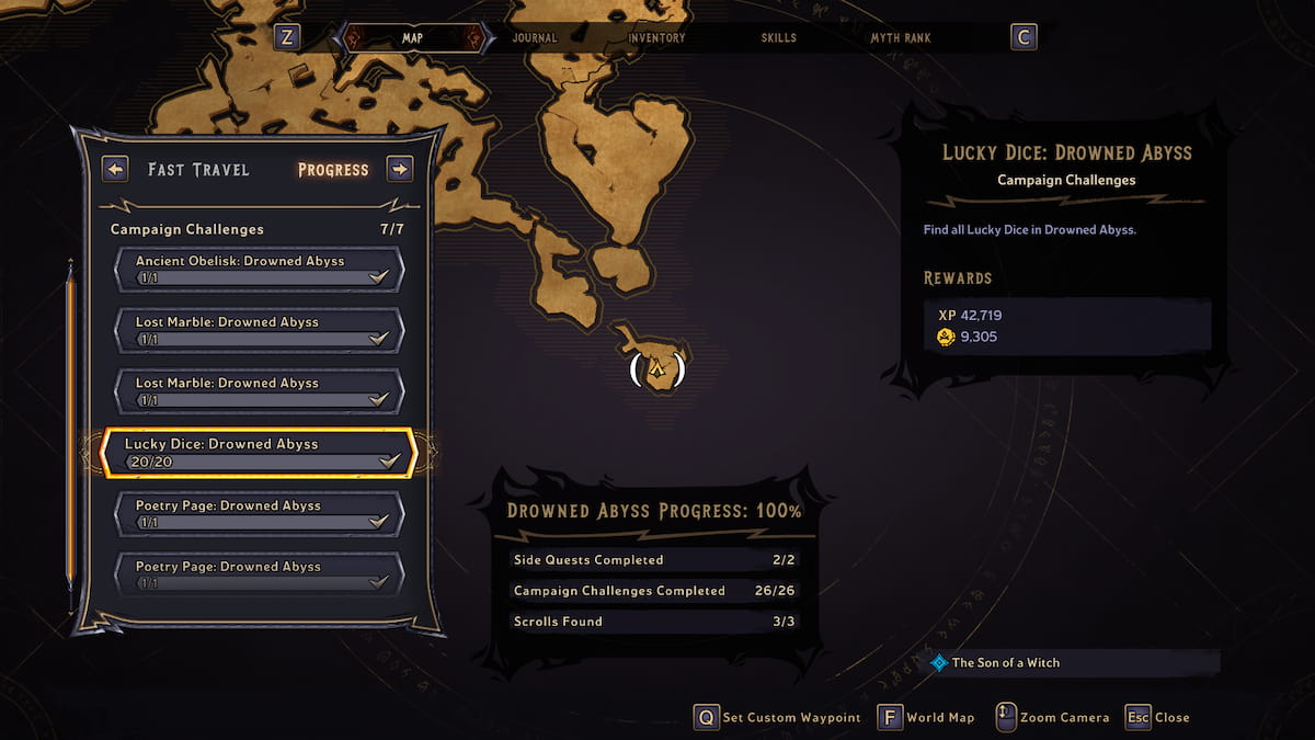 All Lucky Dice Locations in the Drowned Abyss in Tiny Tina's