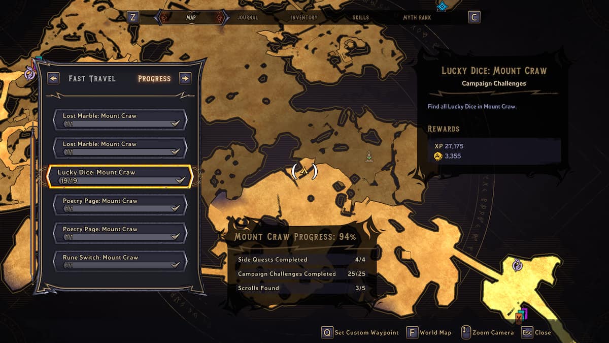 All Lucky Dice Locations in Mount Craw in Tiny Tina's Wonderlands Pro