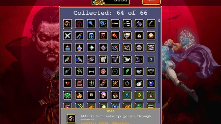 Vampire Survivors full collection list Pro Game Guides