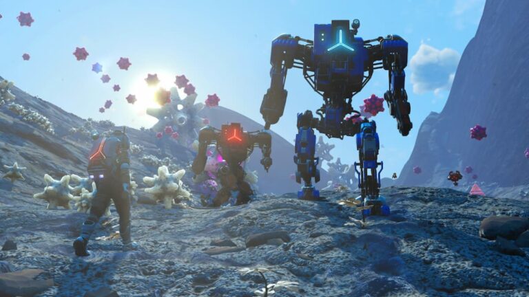 How to find and defeat a Hardframe Battle Mech Guardian in No Man's Sky ...