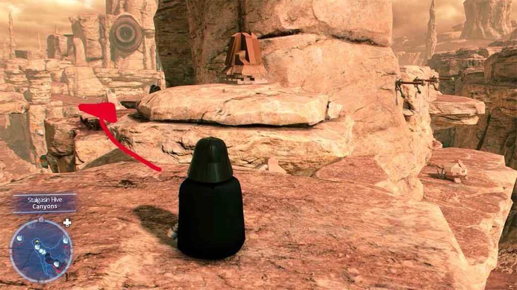 How to get the Datacard in Stalgasin Hive in LEGO Star Wars Skywalker